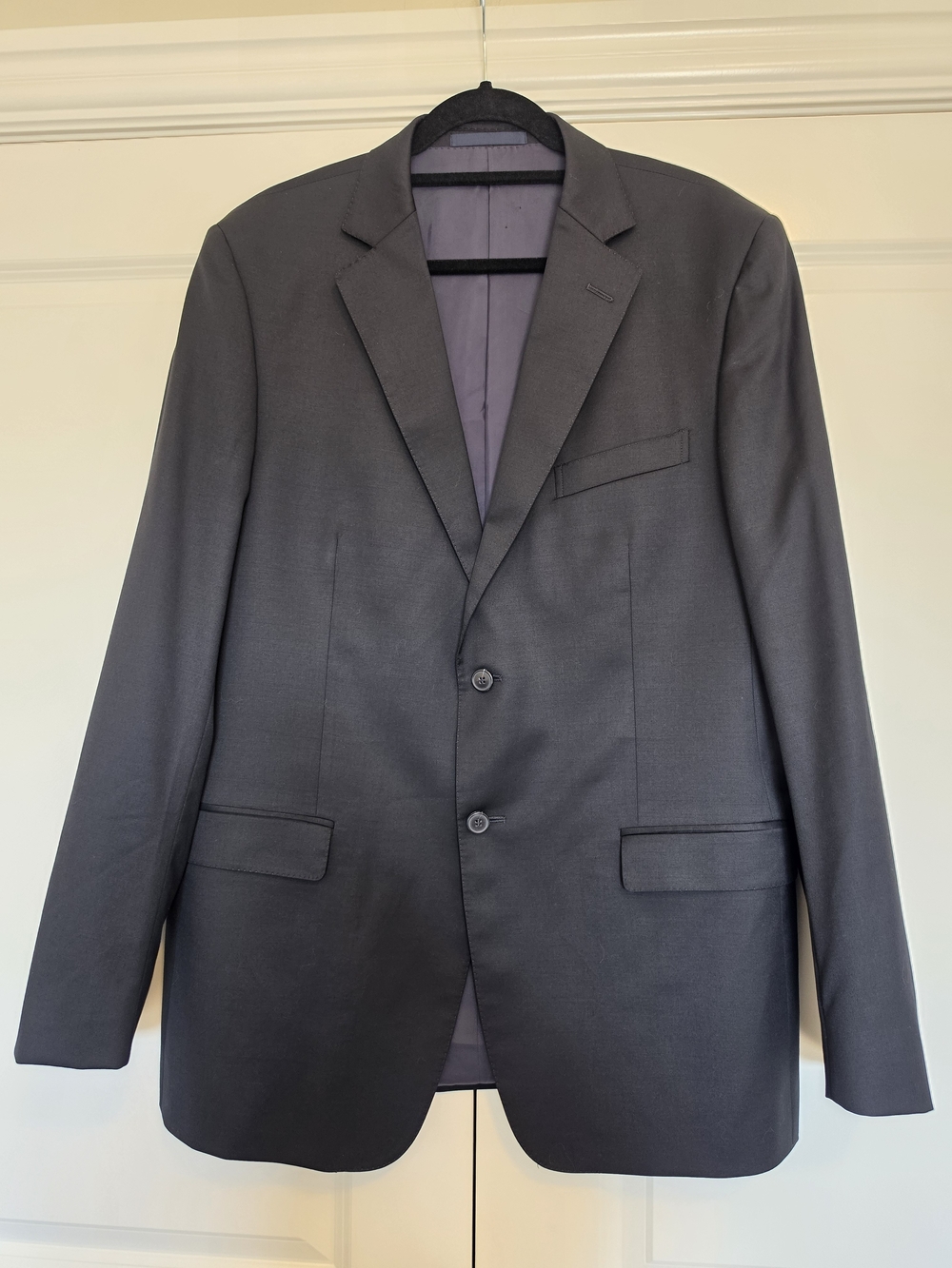 Z ZEGNA CITY MEN’S 100% WOOL BLACK BLAZER SPORT COAT SIZE 54L